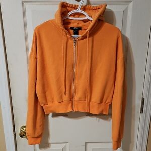 Forever 21 Cropped Zip Hoodie